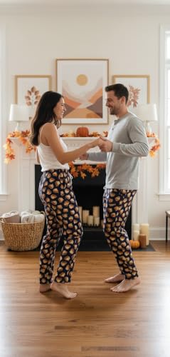 Image of Unisex Adults Holiday Themed Pajama Pants