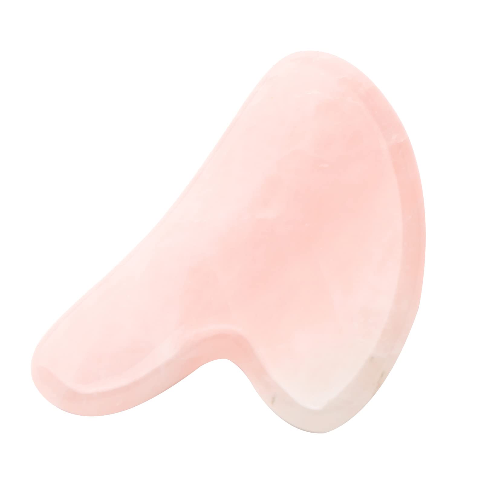 Pepisky Natural Rose Quartz Stone Guasha Facial Face Neck Body Gua Sha d Massager
