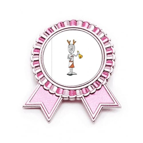 Broche cloche et bois de cerf médaille gagnante M à offrir