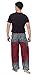 Banjamath Mens Yoga Harem Lounge Boho Parachute Loose Baggy Pants (Mandala Red, Waist 32-36)