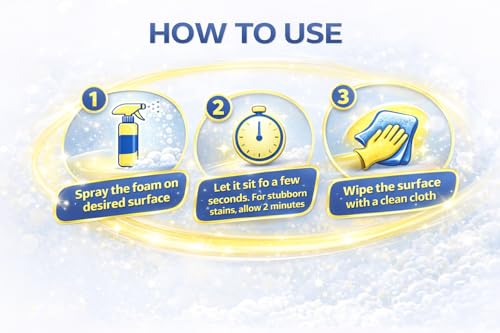 Image of Kitchen Cleaner| India's 1st Foaming Formulation for Less Scrubbing|Suitable for Stoves, Chimneys, Counter Tops, Appliances, Walls & Cabinets | Non Toxic & Natural 500 ml Pack of -1