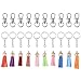 SUPVOX 150pcs glands porte-clés pendentifs émerillons crochets porte-clés frange porte-clés artisanat bricolage accessoires porte-clés bohème