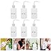 DOITOOL 6pcs 250ml Leak-proof Eyelash Cleaning Squeeze Bottles with Bent Nozzle, Portable Plastic Washing Bottles for Lash Extensions and Beauty Salon Use