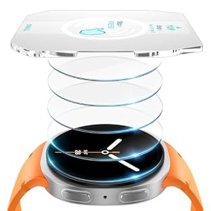 Misxi 5 Stück 9H Gehärtetes Glas Displayschutzfolien für Samsung Galaxy Watch 8 40mm – inkl. Auto-Ausrichtungstool, Ultra-Dünn & Blasenfrei, Kratzfester Panzerschutz mit Anti-Fingerprint