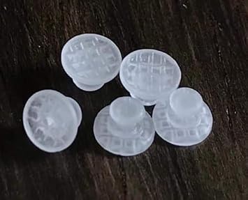New Dental Ceramic Lingual Buttons Orthodontic Materials Ortho Transparent Composite Buttons Ceramic Lingual Buttons -10 Pcs