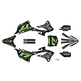 Kalair GFX Graphics Kit for Kawasaki KX85 KX112 (2022+) AXIS Series Green-Shift 16 Mil - Dirt bike Custom Racing Graphics Decals Stickers Kit, no-plastics