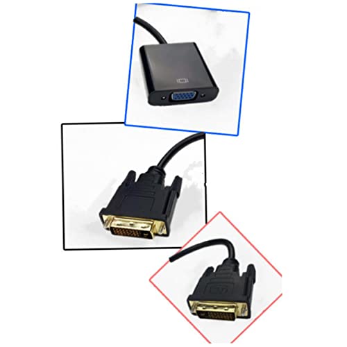 UPKOCH conversor de cabo macho para fêmea adaptador dvi-d para vga ativo cabo adaptador dvi-d para v