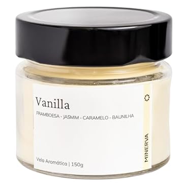 Vela Aromatica Perfumada Aroma de VANILLA BAUNILHA 145g - MINERVA CANDLES
