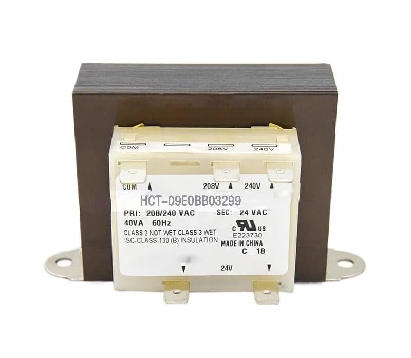 1 Pc HCT-09E0BB03299 Ducted Air Conditioner Isolation Transformer HCT-09E0BB03299 40VA 208V 240V to 24V Sealed Packaging