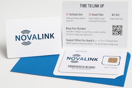 $30/mo. NovaLink Wireless Phone Plan with Unlimited Talk, Text & 5G/4G LTE Data (Physical Simcard or E-Sim). Powered by America's Largest Network! No Contract!