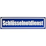 Kiwistar Magnetschild Schlüsselnotdienst invertiert - 20cm Blau - reflektierend - magnetisch für Auto PKW Kfz - wiederverwendbares Hinweisschild aus Magnetfolie - für Fahrzeug, Truck