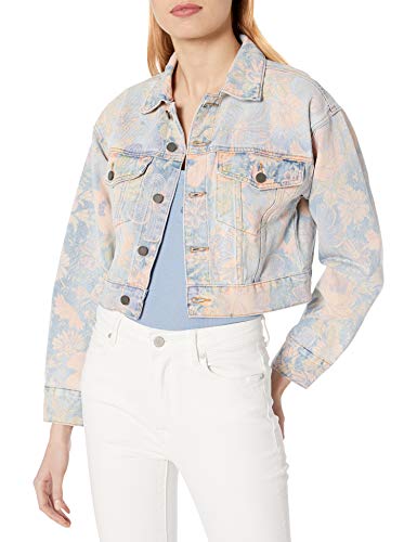 [BLANKNYC] Women's Cropped Trucker Denim Jacket