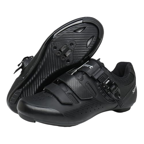 Fooceoute Zapatillas Ciclismo Carretera Unisex,Zapatillas para Bicicleta De Carretera,Zapatillas Bicicletas De Carretera Exterior,Se Adapta A Tus Pies,Adecuado para Ciclismo De Y Todoterreno