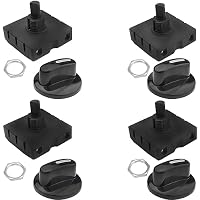 RUNCCI-YUN 4PCS interruptores giratorios,Governor - Interruptor