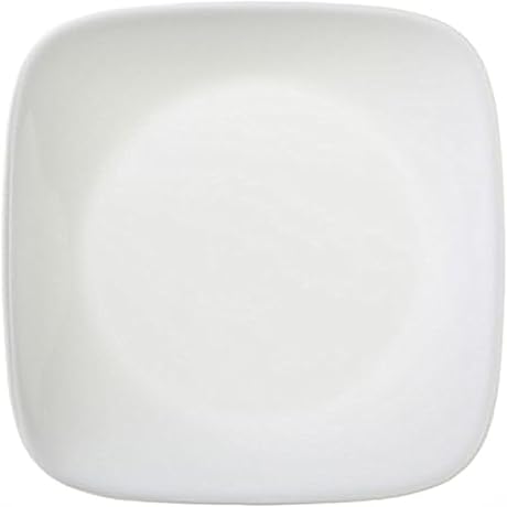 Corelle Pure White Square Dinner Plate