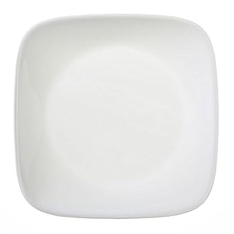 Corelle Square Pure White 6-1/2 Plate Set of 4