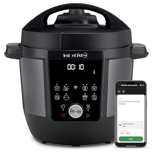 Instant Pot Plus – Multicooker 9 in 1 da 5,7L in acciaio inossidabile spazzolato, cuoce a pressione, cottura lenta, cuociriso, rosola, prepara yogurt, scalda, cuoce a vapore, sous vide, sterilizza