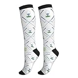 Yealedee Golf Compression Socks Knee High Support Socks Novelty For Women Men Athletic Running Hiking Nurse