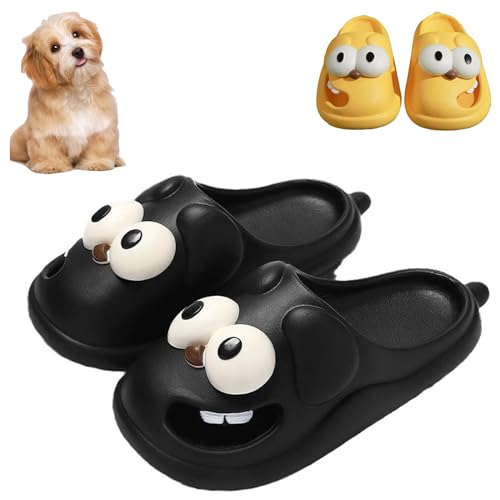 Love Pups Slides, Tongue Kiss Slippers, Love Pup Slides Cute Funny Non-slip Big Eye Dog Slippers for Women and Men
