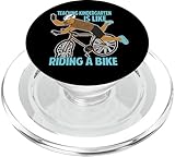 Photo Gallery teaching kindergarten is like riding a bike - funny teacher popsockets popgrip per magsafe Photo Gallery teaching kindergarten is like riding a bike - funny teacher popsockets popgrip per magsafe