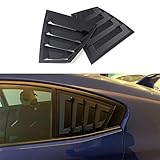 HIGH FLYING for Subaru WRX STi 2015-2020 2021 Back Side Window Scoop Louvers Cover ABS 2PCS (Matte Black)