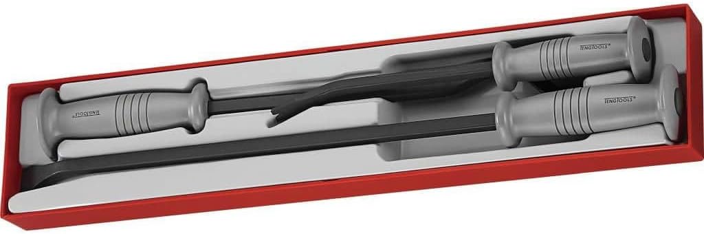 Teng Tools 3 Piece Pry Bar Set (Ttxpb3A) Tool control system - TTXPB3A, Black