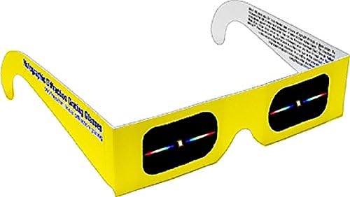 Rainbow Symphony 50 Holographic Diffraction Grating Glasses - Linear 500 Lines/mm