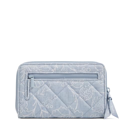 Image of Cotton Turnlock Wallet With Rfid Protection
