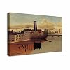 “Uitzicht op de buitenwijken” door Henri Rousseau Schilderij Canvasafdrukken Voor Muur Foto’s Thuis Woonkamer Decoratie Moderne Keuken Muurkunst voor Slaapkamer (80x105cm31x41inch, ingelijst)