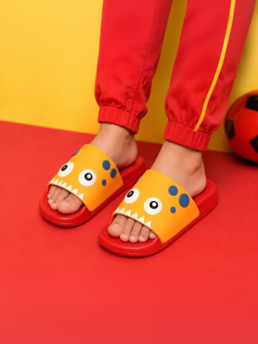 Image of URJO Kids's Sliders /Slippers Lightweight Super Flexible Arch Support Durable Anti Skid & Stylish Dailywear Sliders /Slippers for Boy's & Girl's