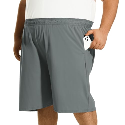 Big and Tall Mens Athletic Shorts Active Running Shorts with Pockets 3XL-6XL2
