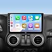 10.2 Inch Car Radio Stereo Upgrade for Jeep Wrangler JK Compass Grand Cherokee Dodge Ram 2009-2012 2+64G with Wireless CarPlay/Android Auto/Touch Screen/Android 13/GPS Navigation/HD Backup Camera