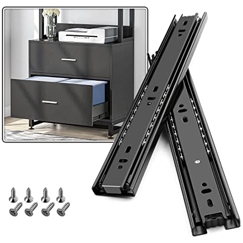 SHUHANG Full Extension Drawer Slides 10-24 Inch Cover