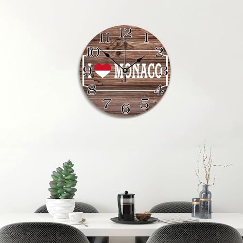 Grande horloge murale Monaco cadeau idéal style rustique