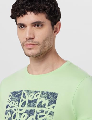 Image of Pepe Jeans Men T-Shirt|Cotton|Slim Fit