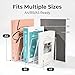 Acrylic Magazine File Holder, 5 Vertical Compartments Desk Document Sorter Organizer, Clear Bookend File Sorter Holder for Office, Documents, Tablets, Magazines, Books