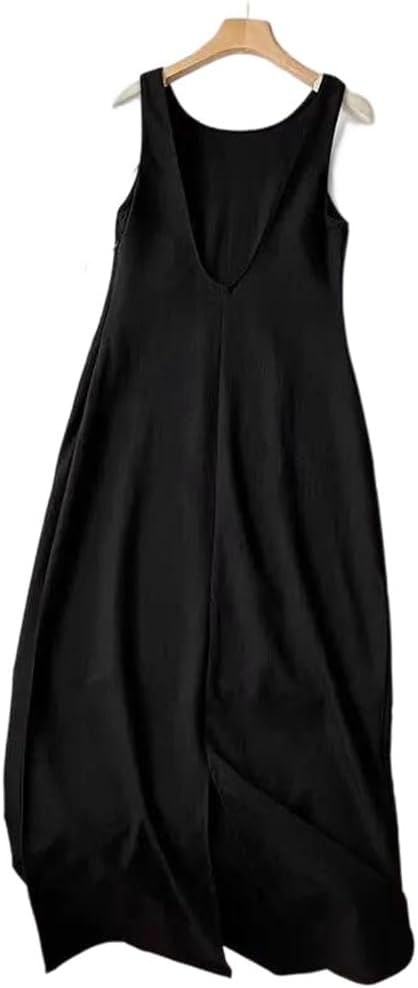 Women Linen Sleeveless Tank Dress Natural Linen Casual Dress