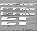 Ecoshirt Autocollants GT Bikes R70 pour Autocollants Aufkleber Decals Adesivi Blanc