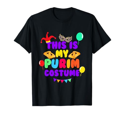 This Is My Purim Costume Jewish Happy Purim Mishloach Manot T-Shirt