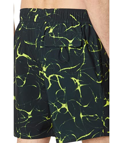 Oakley Men's Standard Neuron Rc 18" Beachshort, Black/Sulphur Crackle #TOP2