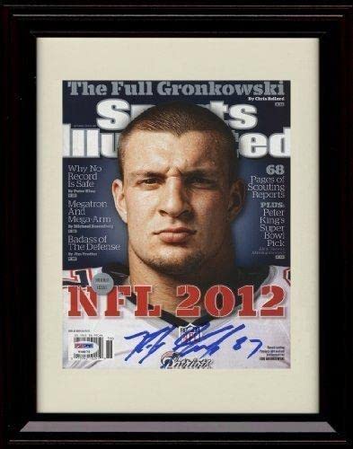 Rob Gronkowski SI Autograph Promo Print - Framed 8x10
