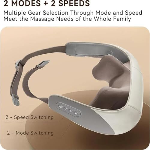 Image of ALYV Rechargeable Neck & Shoulder Massager with Heat | Deep Tissue Therapy for Pain Relief & Relaxation - Cordless | Grey