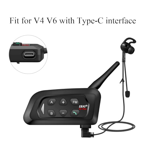 Image of MIMIRACLE Referee Headset, Type-C in-Ear Earpiece Fit for V4 V6 Referee Intercom Earphone for Football Soccer Handball Volleyball Official -Left Ear