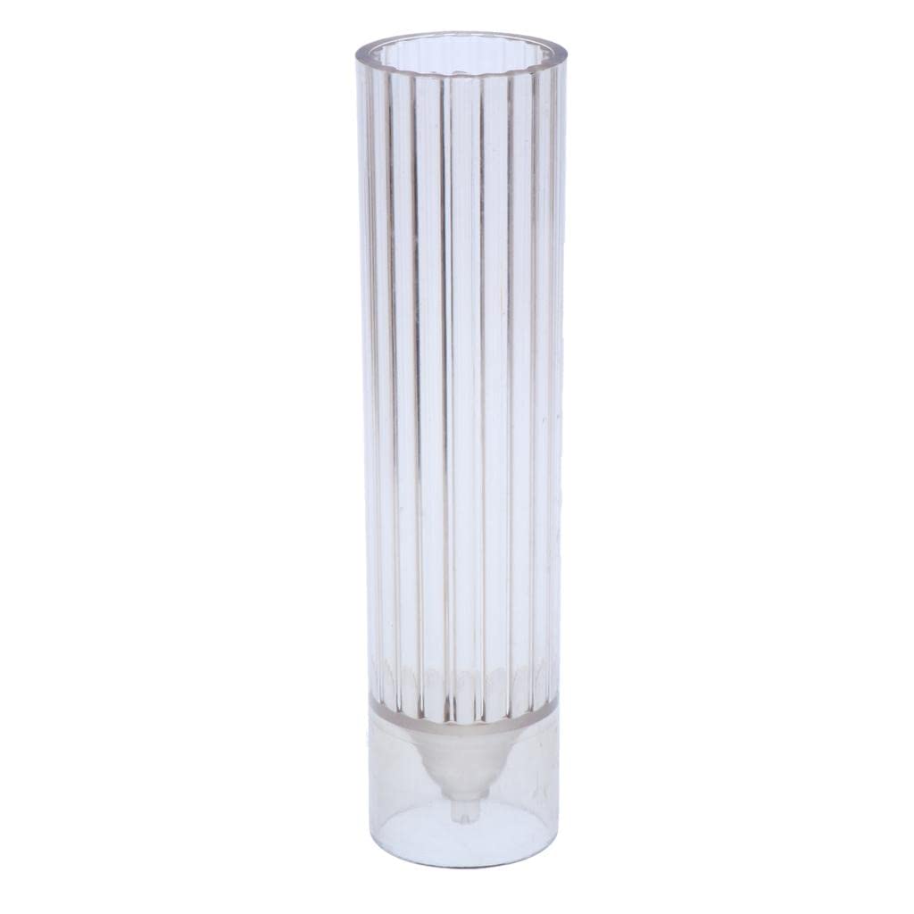 Lichts Spire Cylinder Shaped PVC Clear Candle Molds Candles Making Crafts 125mm 153.5x34.5mm