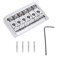 Durability: The guitar bridge is made of metal, making it and firm. This ensures that it can withstand constant use and pressure from the strings. Sound Quality: The high-quality metal material of the Electric Guitar Bridge helps to produce beautiful...