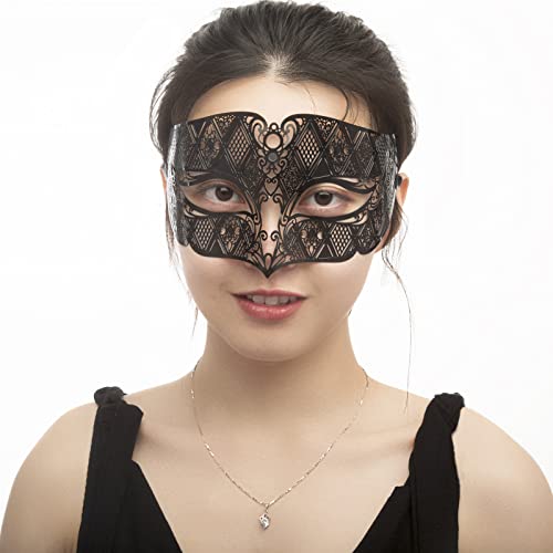 Image of Coddsmz Couples Venetian Masquerade Mask Set Luxury Style Princess Party Mask for Couples Women and Men Mardi Gras Masks