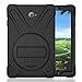 Galaxy Tab A 10.1 P580 2016 Case, KIQ Shockproof Heavy Duty Military Full-Body Protection Kickstand Screen Protector for Samsung Galaxy A 10.1 with S-Pen 2016 SM-P580 & SM-P585 (Shield Black)