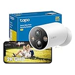 Tapo TC85 2K QHD Battery Security Camera Outdoor Wireless, 300-Day Battery Life, 150° Super-wide FOV, Colour Night Vision, Outdoor Camera No Monthly Fee, AI Detection, Two-way Talk