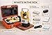 Digital Theodolite Electronic Transit Level with LCD Display, 360 Degree Measurement, Battery Powered Survey Instrument, Grey Yellow