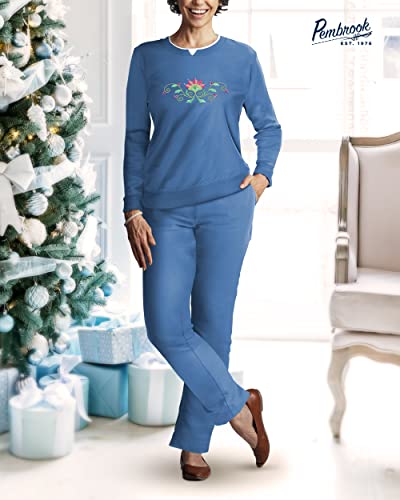 image for Pembrook Womens Sweat Suits Two-Piece - Ladies Sweatsuits Sets | Embro